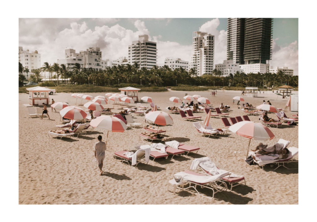 Pink Umbrellas Print, Miami 16x20